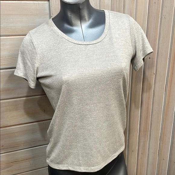 J. Crew Tops - J. Crew Silver Fitted Short Sleeve Tee
